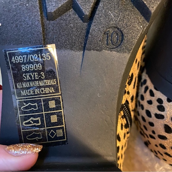 NWT Pierre Dumas Leopard Print Booties Size 10 - Picture 13 of 14